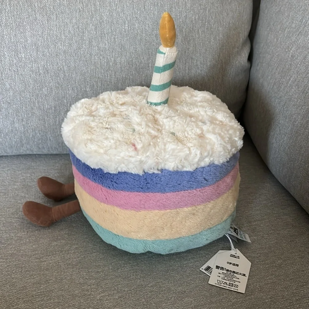 Amuseables Rainbow Birthday Cake jellycat
